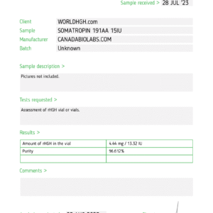 Somatropin 191aa (150 IU kit) (USA DOMESTIC)